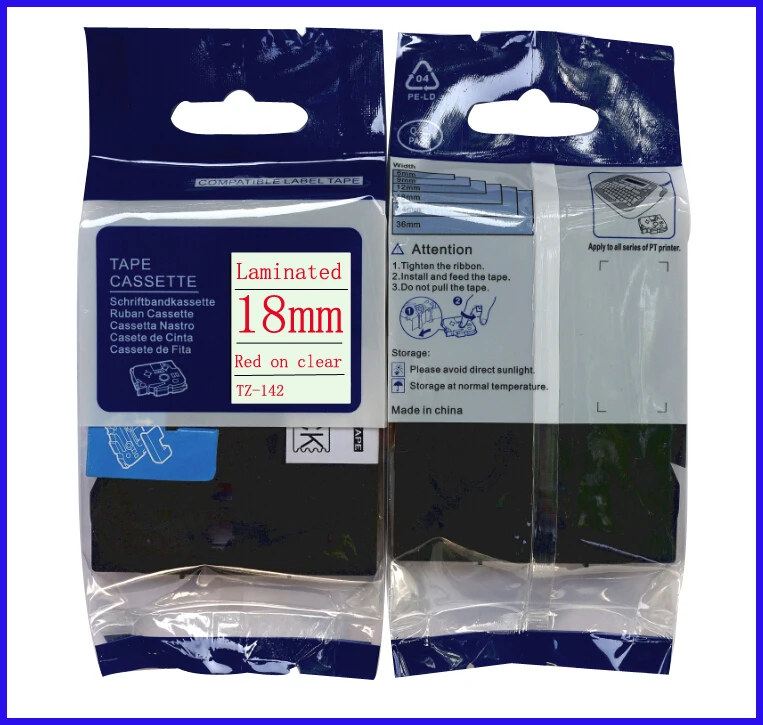 

LEDEOU For Brother Tze-142 18mm Tze Tz 142 Tz-142 Tz142 Tze-142 P-touch Label Maker Printer Tze Tape 18 mm Ptouch Printer Labels