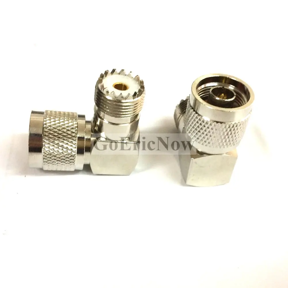 USA Seller Right Angle UHF Male PL259 to UHF Female SO239 Connector 10 PCS