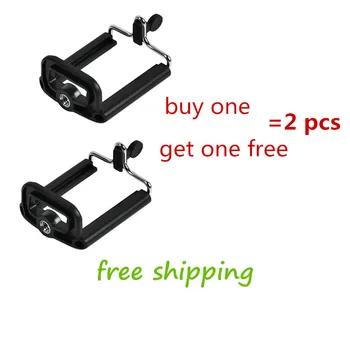 

2 pcs Photo Studio Accessories Exempt postage cellphone holder Clip Holder mount bracket Adapter For plus 5s 5c 4s camera Tripod