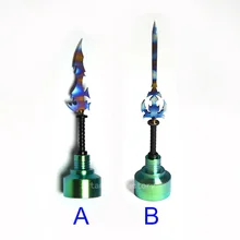 Горячая Красочный Титан carb Кепки GR2 Титан Carb Кепки с прикольным резаки