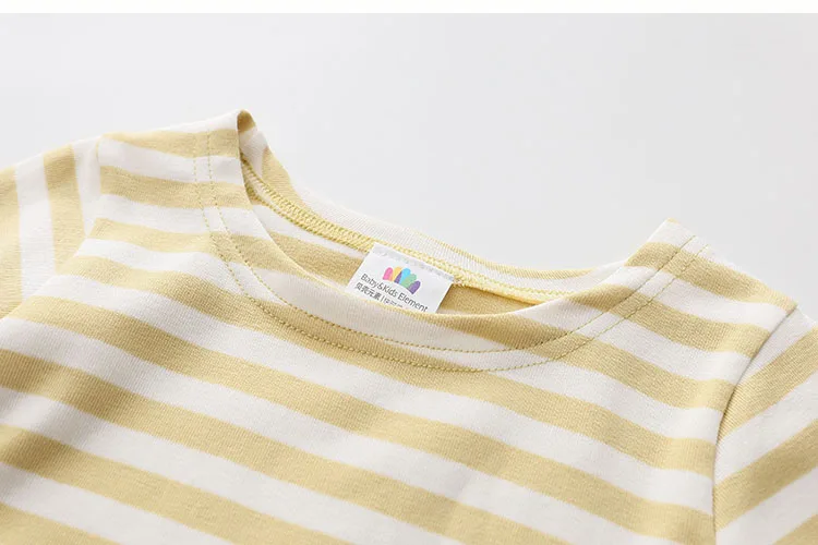 2018 Spring Autumn 2-11 12 Year Teenager Children Sweet Striped O-Neck Baby Long Flare Trumpet Sleeve Kids Girls Basic T-Shirts (21)