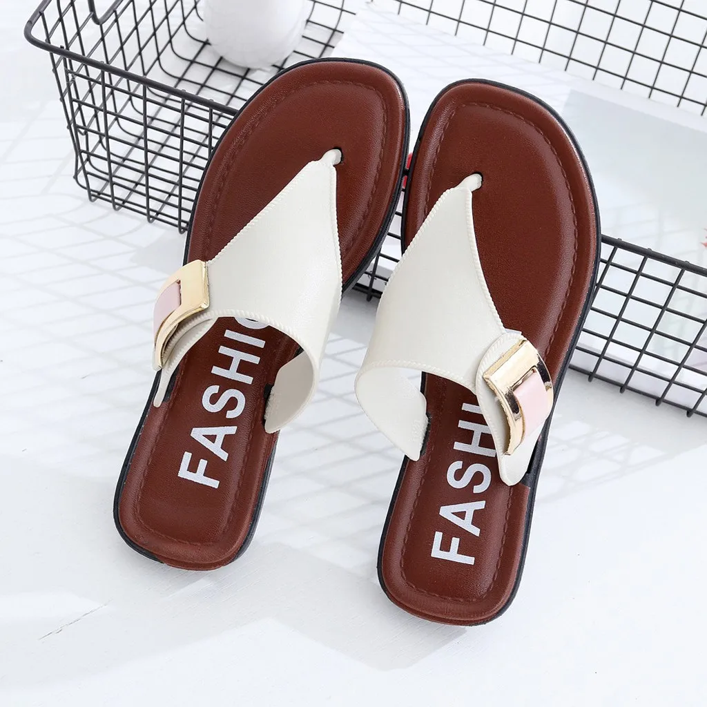 

Women Beach Slipper Sandals Summer Home Flat Flip Flops Shoes Flip-flops Beach Shoes New Fashion Female chanclas mujer terlik