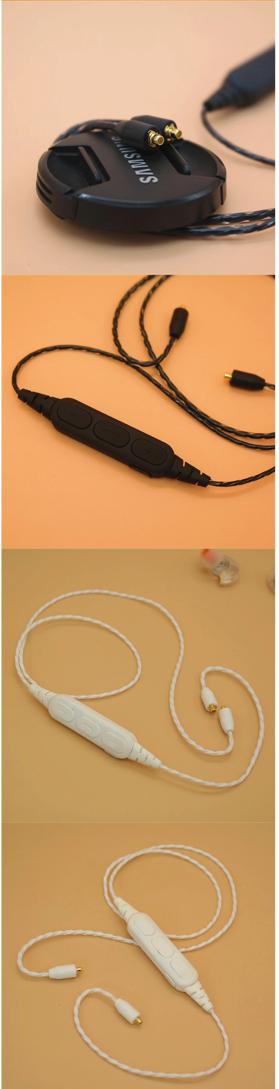 MMCX Bluetooth наушники адаптер кабель Bluetooth для Shure SE215 SE315 SE535 SE846 UE900 наушники беспроводные кабели с micphone
