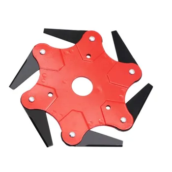 

Newest 6 Teeth Brush Cutter Blade Trimmer Metal Blades Trimmer Head 65mn Garden Grass Trimmer Head For Lawn Mower