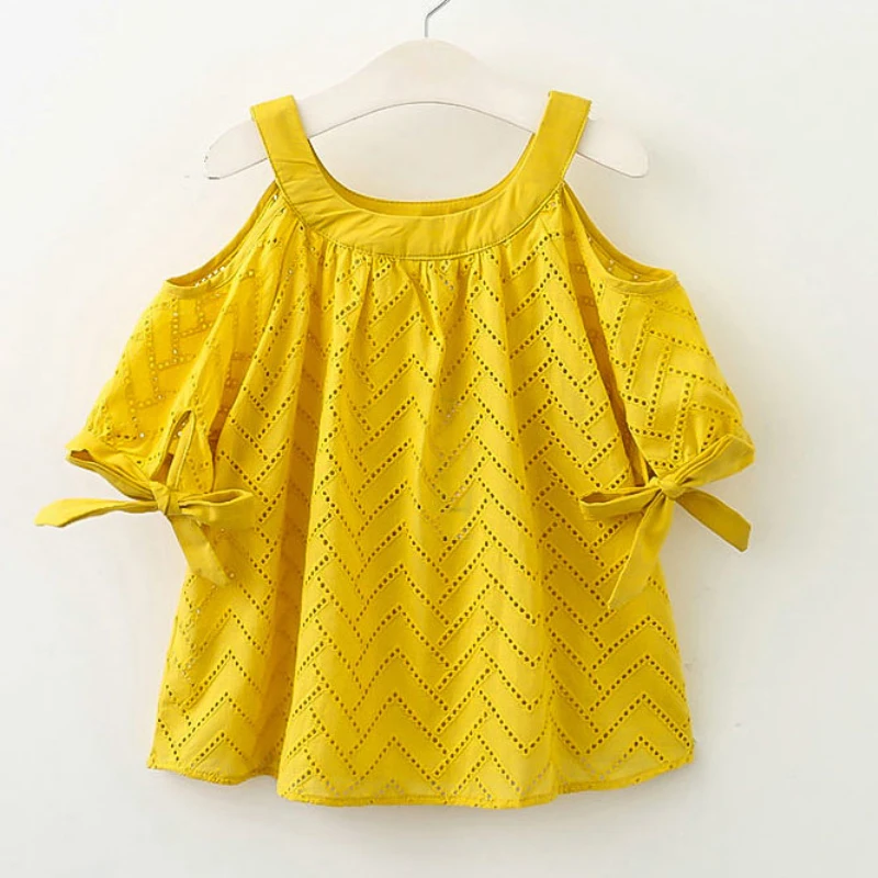 

Baby Girls Dress Summer 2018 Casual Children Clothing Dress Kids Hollow Out Striped Dress Princess Clothes For Girls dress