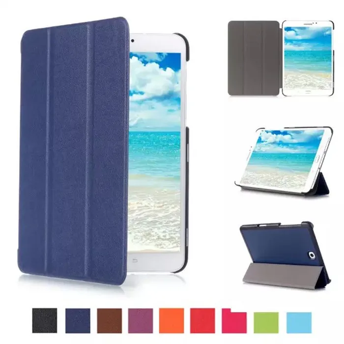 

PU Leather Stand Case Cover For Samsung Galaxy Tab S2 8.0 T710 T713 T715 T719 T719C 8" Tablet + 2Pcs Clear Screen Protector