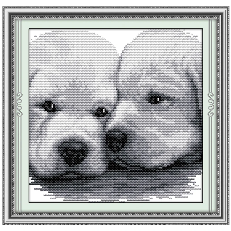 Buy Dogs Patterns Counted Cross Stitch 11CT 14CT Cross