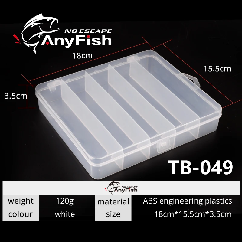 Коробка для рыболовных снастей ANYFISH TB-023/TB-049 18*11*3 см/18*15,5*3,5 см Приманка крючки коробка для хранения приманки Чехол для рыболовной снасти