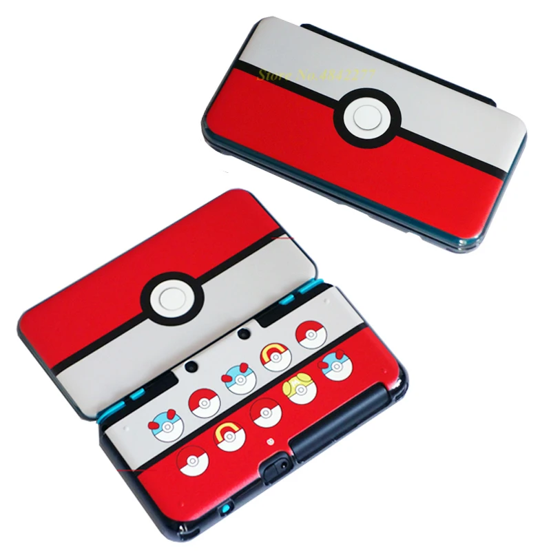 2DS LL/XL аксессуары шаблон чехол Pokeball пикачус защитный жесткий чехол оболочка кожа для nintendo консоли игры