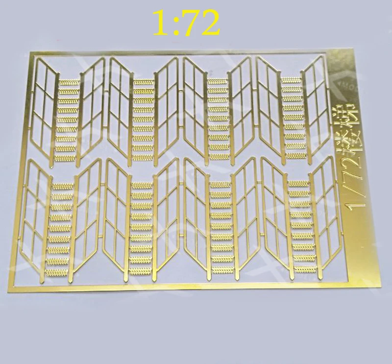 

1Set Remote Control Boat Model Transformation Parts 1:72 Inclined Ladder Micro Brass Etched Stairs for DIY Boats