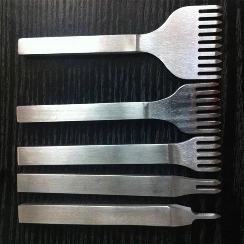 

5 PCS SET Leather Tools Crafts Leather working punch spacing 4mm 0051209