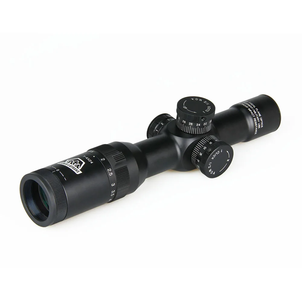 Canis Latrans 1 4x24 IRF прицел + 2MOA 1X мини красный точечный пузырьковый уровень 30 мм двойное