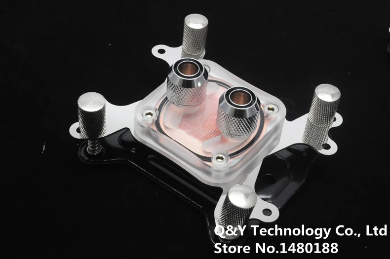50mm*50mm ICEMAX CPU water cooling block copper block for A MD IN TEL