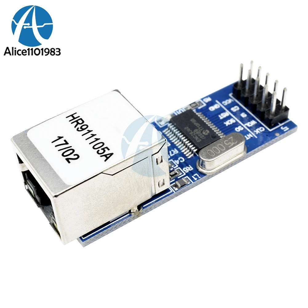 Мини Сетевой модуль ENC28J60 Ethernet LAN кристальная плата для Arduino 51 AVR SPI интерфейс PIC STM32