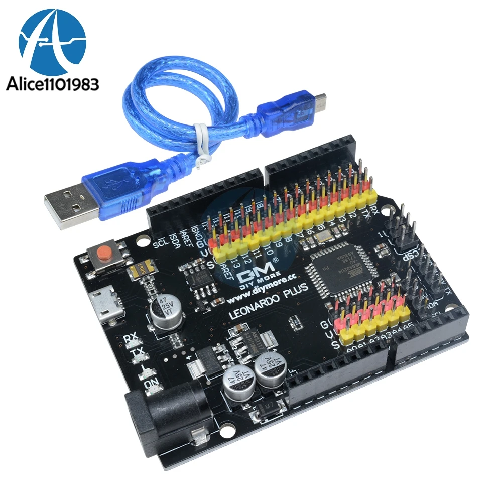 Leonardo R3 ATmega32U4 Micro USB Compatible to Arduino without Cable