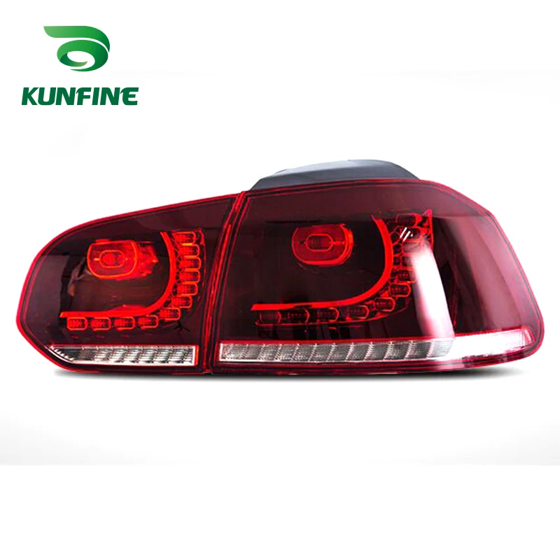 

2019 Pair Of Car Tail Light Assembly For VOLKSWAGEN GOLF 6 2008-2013 Brake Light With Flowing Water Flicker Turning Signal Light
