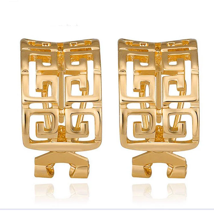 

2014 Wholesale Classic Style Square Clip Earring For Women Wedding Jewelry