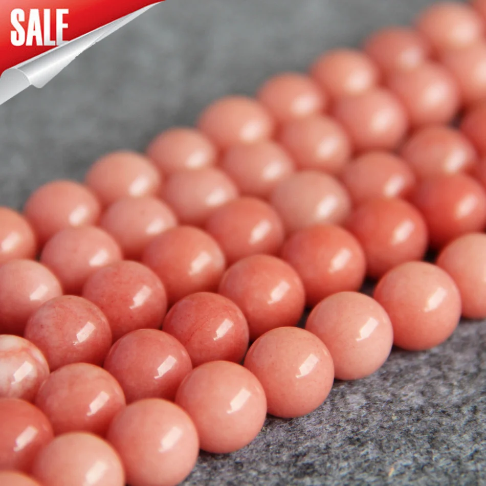 

Charming High Quality Fashion 12mm PINK Rhodochrosite Stones Chalcedony Loose Round DIY Jewelry Making Design Wholesale 15''