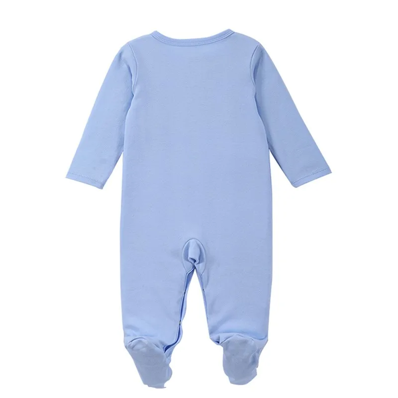 2016 New Style Baby Clothing Cotton Long Sleeve Baby Footies Spring Autumn Infant Jumpsuit Round Collar Baby Sleepers Unisex (1)