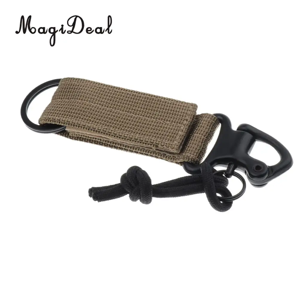 MagiDeal Waist Belt Buckle Safety Harness D Shape Ring Keychain Hook for Climbing Arborist Fall Protection