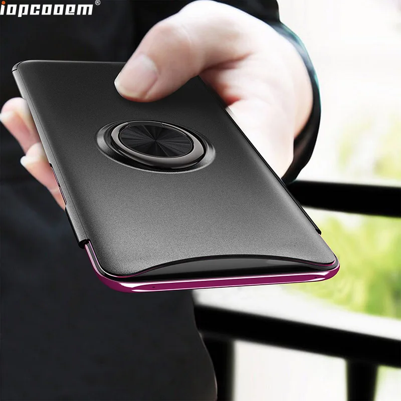 

For OPPO Find X phone case For OPPO Find X back cover protective case full TPU soft Finger Ring Car Magnet Coque 6.42''