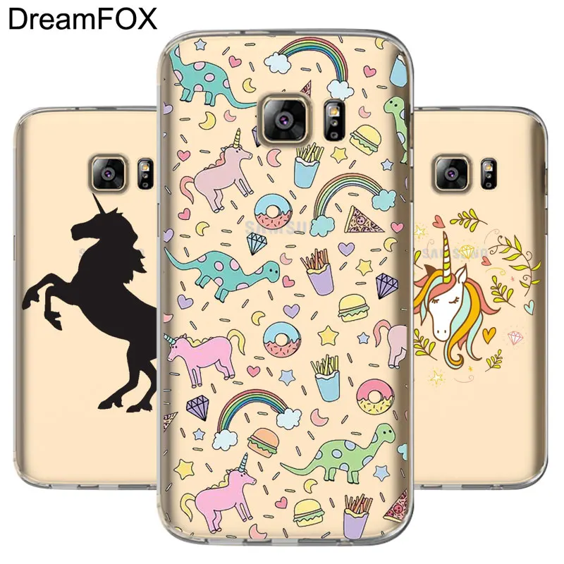 DREAMFOX L027 Мягкий силиконовый чехол из ТПУ с изображением лошади для samsung Galaxy Note S 7 8 9