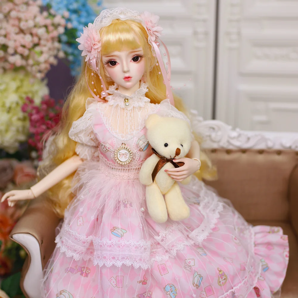 1/3 BJD кукла шарнирное тело 62 см с экипировкой обувь макияж и Подарочная коробка Набор подарочных игрушек sd куклы высокого качества