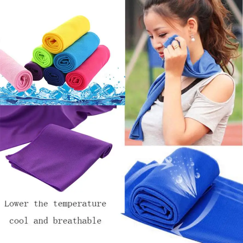 

Cold cool towel Bath Sensation Beach towel Travel Swiming Yoga Mat hair drying towel sport essuie main compressed towel