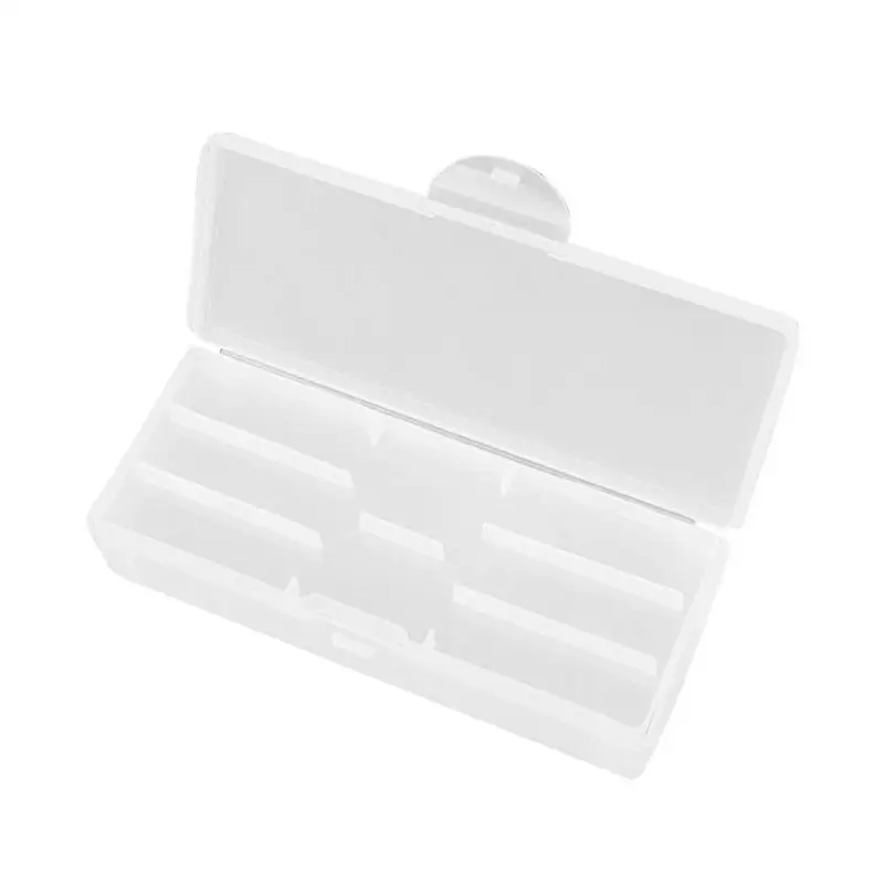 

Plastic Transparent Nail Tools Storage Box Nail Rhinestone Decorations Buffer Files Grinding Manicure Nail Art Case Box