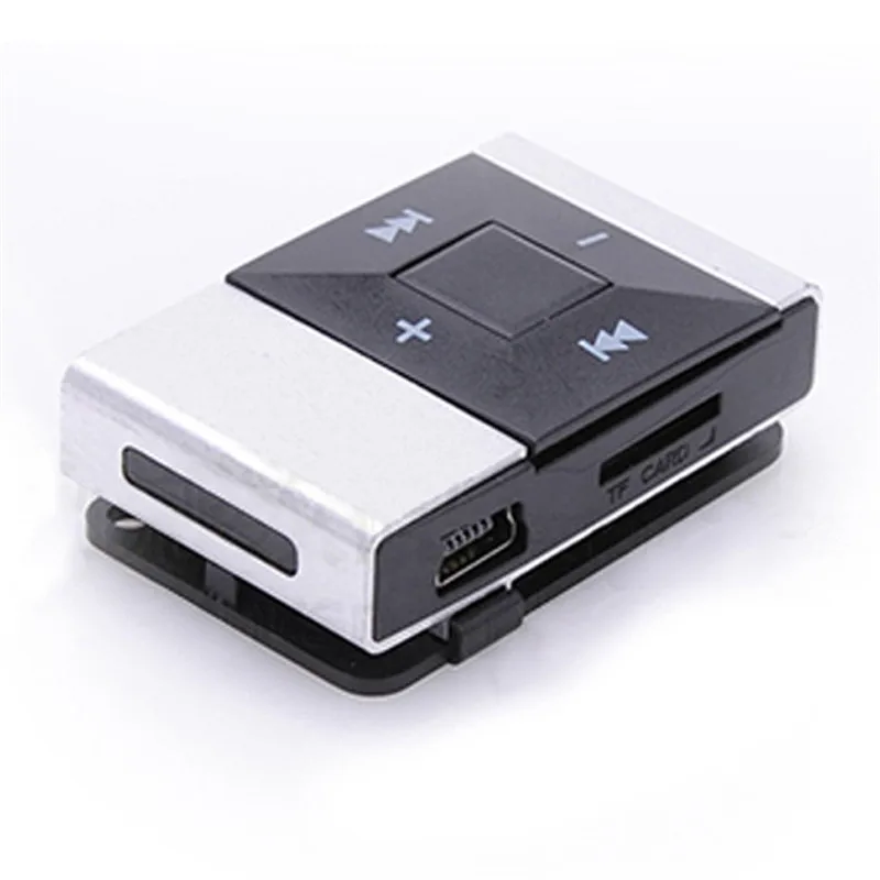 Горячая мини USB клип цифровой Mp3 музыкальный плеер Поддержка 8 Гб SD TF карта для HIPERDEAL Прямая поставка#40 - Цвет: Серебристый