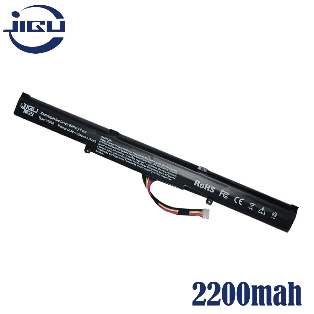 Tanie JIGU nowy akumulator do laptopa A41 X550E dla ASUS X450 X450E X450J X450JF X751L A450J A450JF A450E F450E 4 komórki