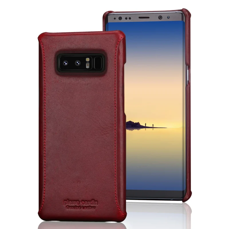 Чехол Pierre Cardin для samsung Galaxy Note 8, чехол на заднюю панель, Винтажный чехол из натуральной кожи для samsung Galaxy Note 8, сумка