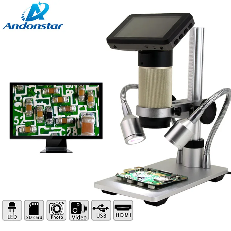  Andonstar ADSM201 inspection HDMI microscope HDMI digital microscope long object distance microscpe