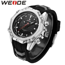 WEIDE Mens Quartz Watches Top Brand Luxury Alarm Clock Schocker Waterproof  Sport Wristwatch Analog Digital Automatic Watch Box