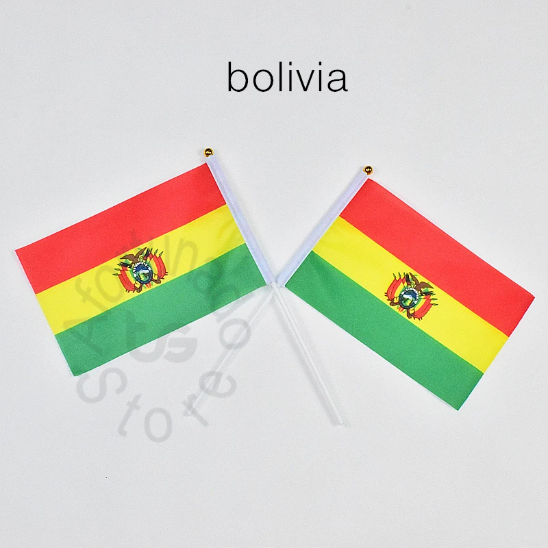 

Bolivia 14*21cm 10piece flag Banner free shipping Hanging flag Home Decoration flag Lattice Racing Game flag