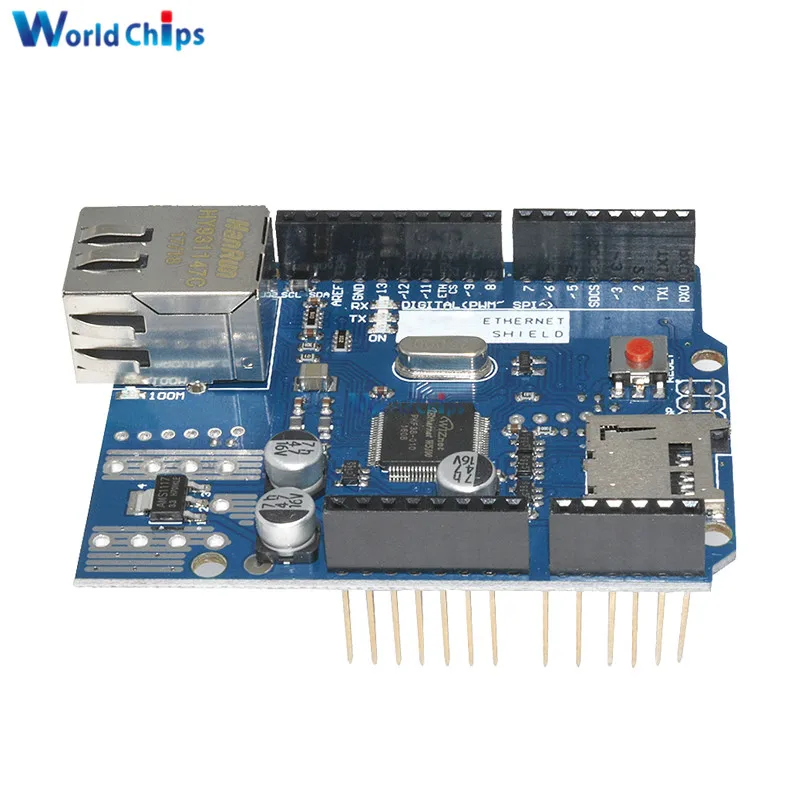 Сетевая плата Lan Ethernet W5100 R3 Shield Module Micro SD TCP/IP для Arduino UNO Duem Mega 2560 One|lan ethernet|development boardlan