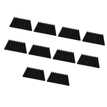 10 Pieces Acoustic Wedge Foam Sound Absorption Panel Noise Dampening Foam Studio Music Equipment 30x30cm sound absorption coefficient analysis