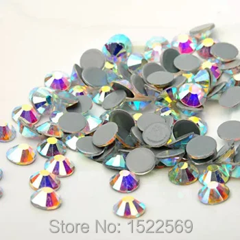 #2058HF SS20 AB Crystals Stones Iron FlatBack Hot Fix Strass Crystal Hotfix Rhinestones for Clothes