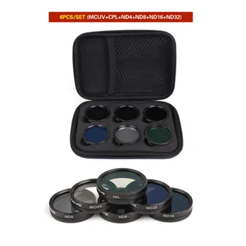 

6Pcs Filters Set ND4+ND8+ND16+ND32+MCUV+CPL Multi-layer Coating Lens Filter for DJI Phantom 4 PRO/ PRO+/Advanced+ Free Shipping