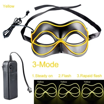 

2018 NEW Flashing EL Wire Led Glasses CE Certified Luminous Party Decorative Lighting Party DJ dance Carnival Masks