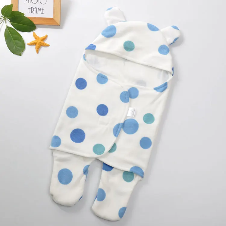 Детский спальный мешок; зимний теплый спальный мешок для новорожденных; мягкий флисовый Пеленальный мешок для младенцев; одеяло; Аксессуары для детского постельного белья - Цвет: C7