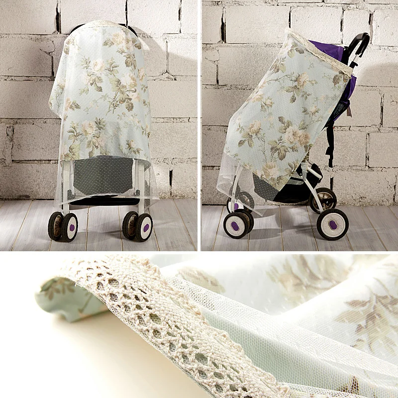 Mosquito Net For Baby Stroller Nursing Cover Multifunctional Breastfeeding Cover Newborn Baby Nurse Cape Nursing Cloth 2 Layers