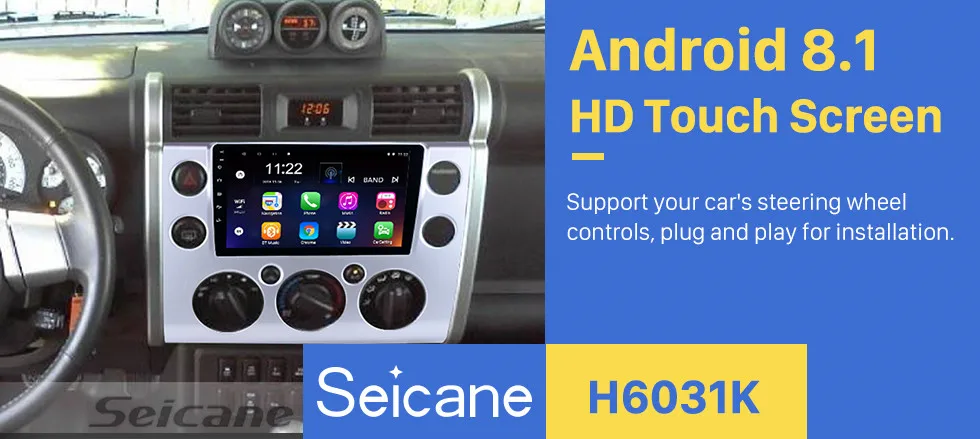 Flash Deal Seicane Touchscreen GPS Head Unit Multimedia Player For 2007-2018 Toyota FJ CRUISER Android 8.1 9 inch 1+16G 8-Core Car Radio 0