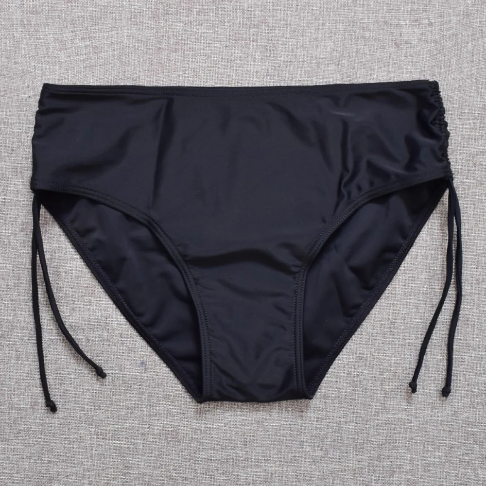Plus Size bikini bottoms brazilian Swimwear Women adjusted Panties Sexy