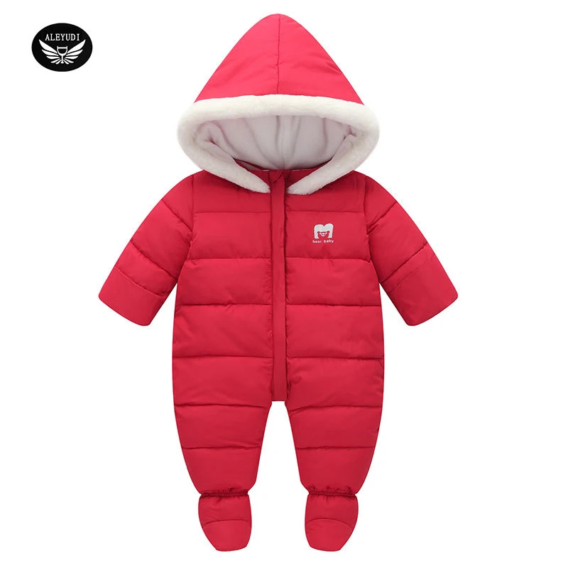 

Newborn Clothes Baby Siamese Down Coat Hooded Climbing Clothes Boys and Girls Autumn and Winter Outdoor Thickened Crawl Clothing