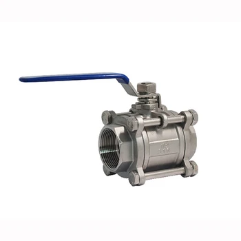 

DN 50 Full port 3PC Stainless Steel 1000WOG Ball Valve
