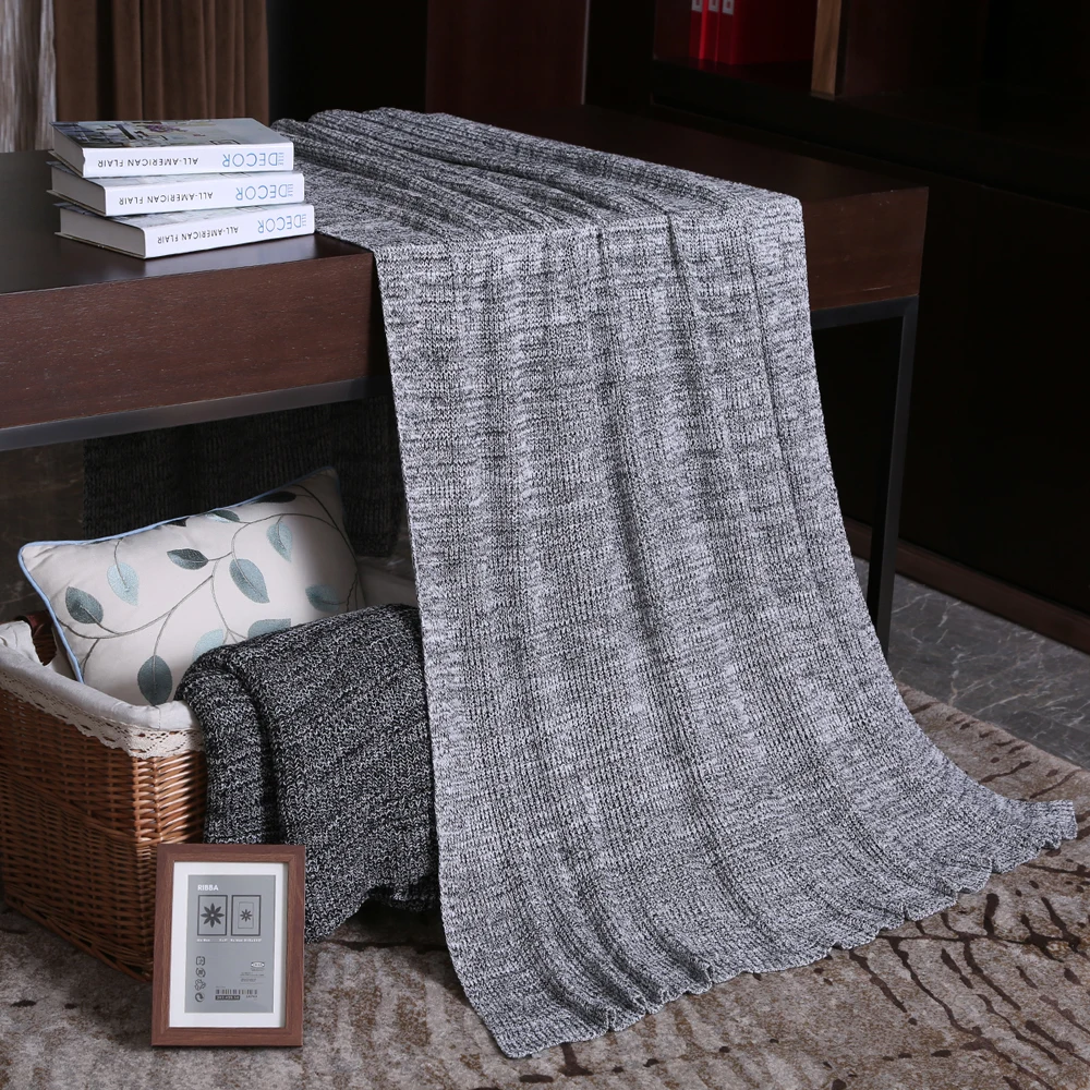 cotton knit throw blanket for bed vintage decorative sofa plaid travel nap office baby thread blanket - Decorative Throw Blankets cotton knit throw blanket for bed vintage decorative sofa plaid travel nap office baby thread blanket - Decorative Throw Blankets