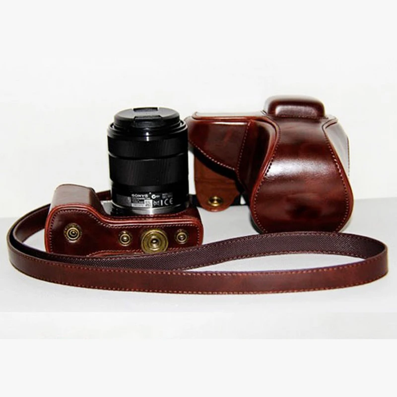 Чехол для камеры из искусственной кожи чехол сумка Sony Alpha телефона NEX 5T 5 5C NEX5R NEX5N 18