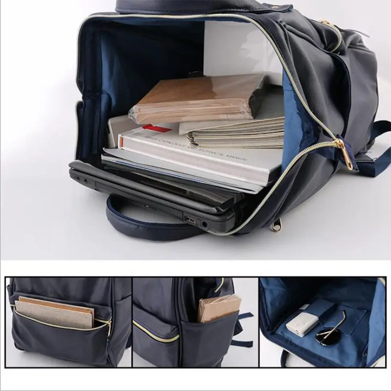 Mochila De Cuero PU Mochila escolar para adolescentes Anello Mochila saco A Dos mujeres Mochila Zaino Seljakott