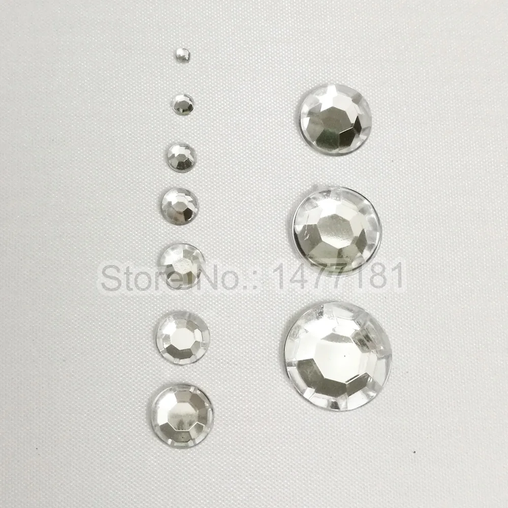 Flat Back Acrylic Rhinestone 3